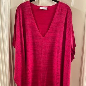 Oversized hot pink top